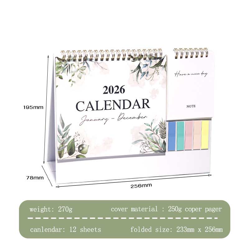 2026 Desk Calendar