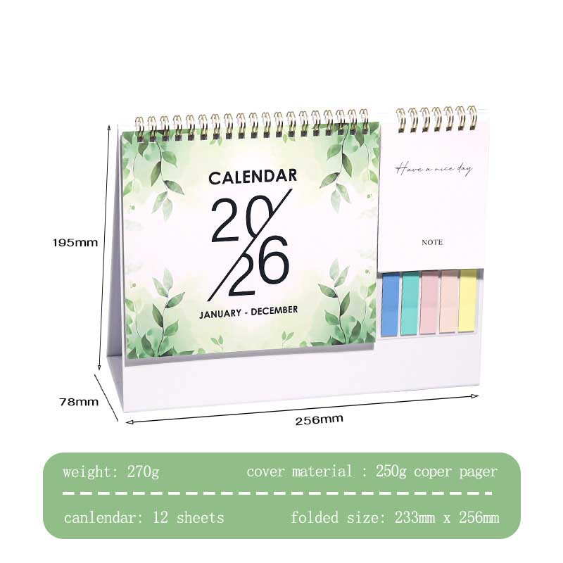 2026 Desk Calendar
