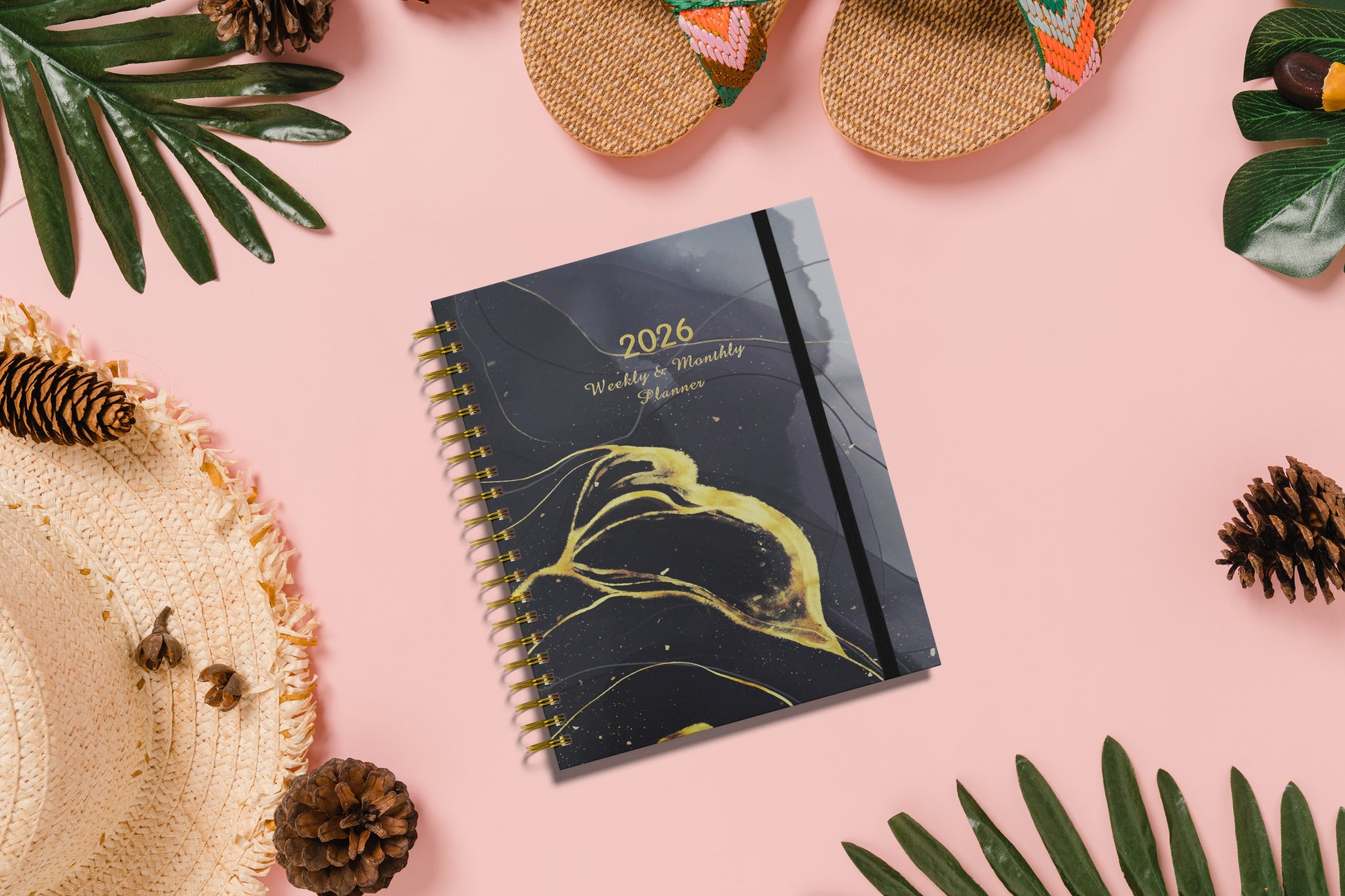 premium paper hardcover 2026 planner for daily productivity