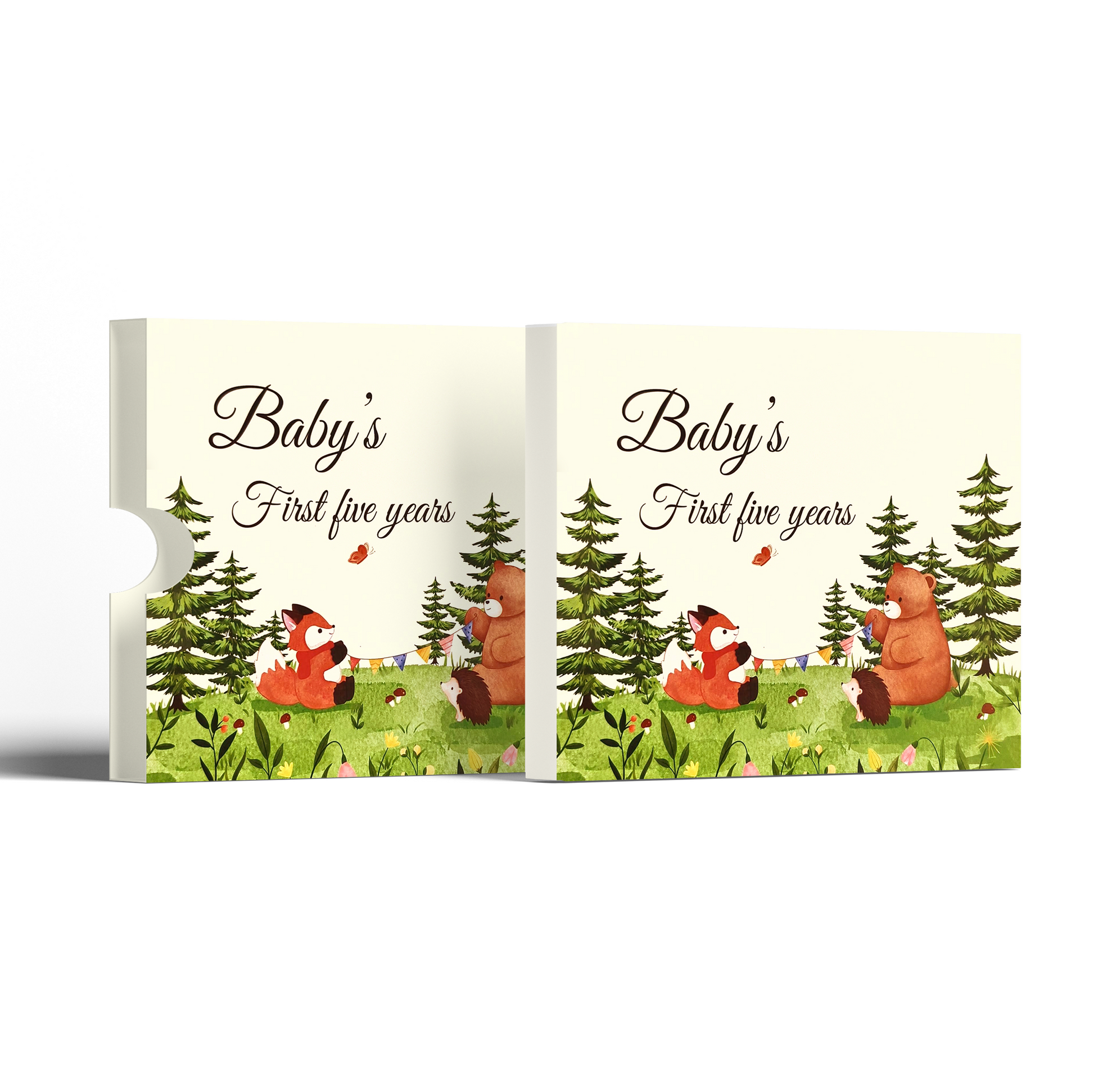 elegant baby memory book for recording baby's milestones and memories