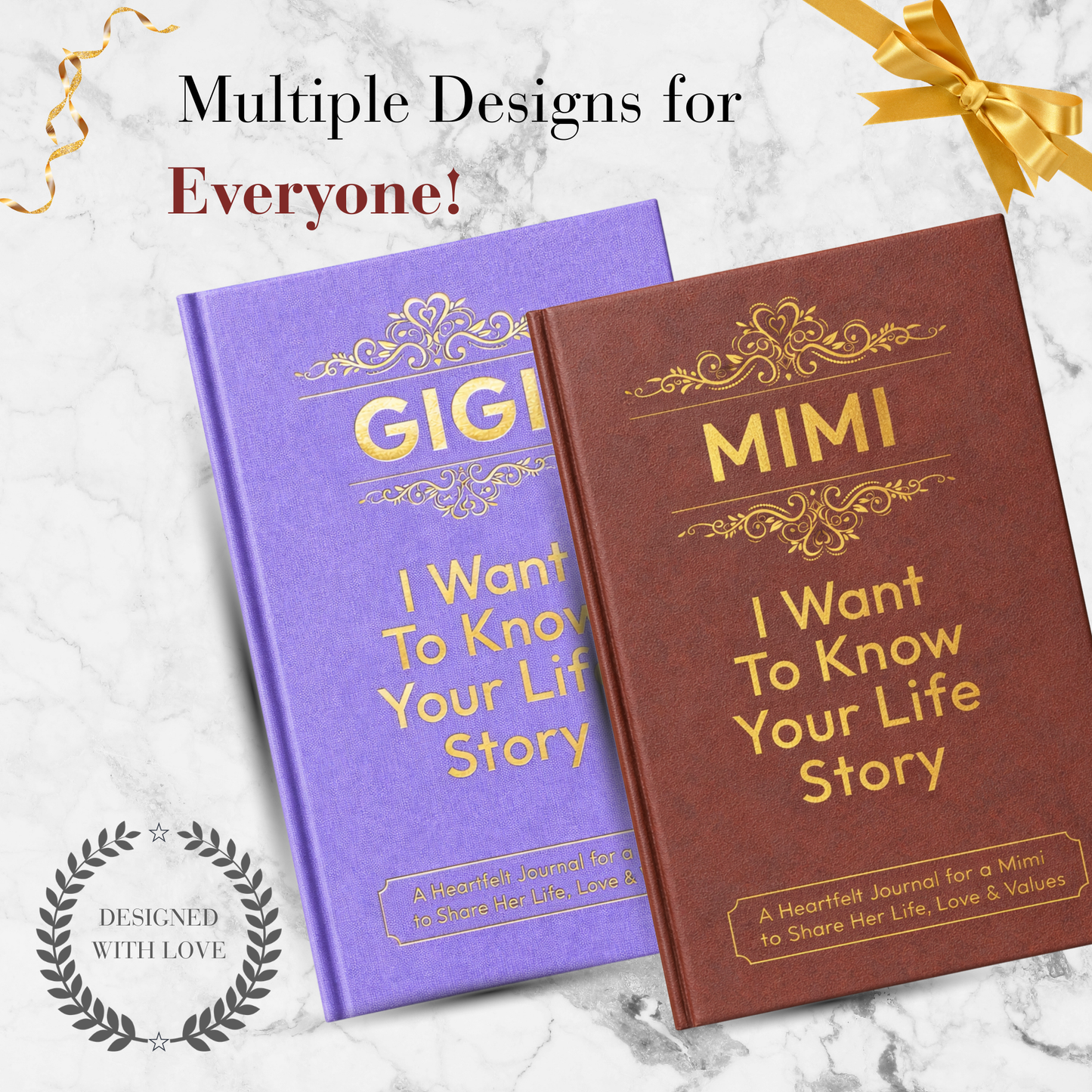 Mimi I Want to Know Your Life Story Journal Hardcover, Guided Memory Book for Mimi, Mothers Day Birthday Christmas Keepsake Gift