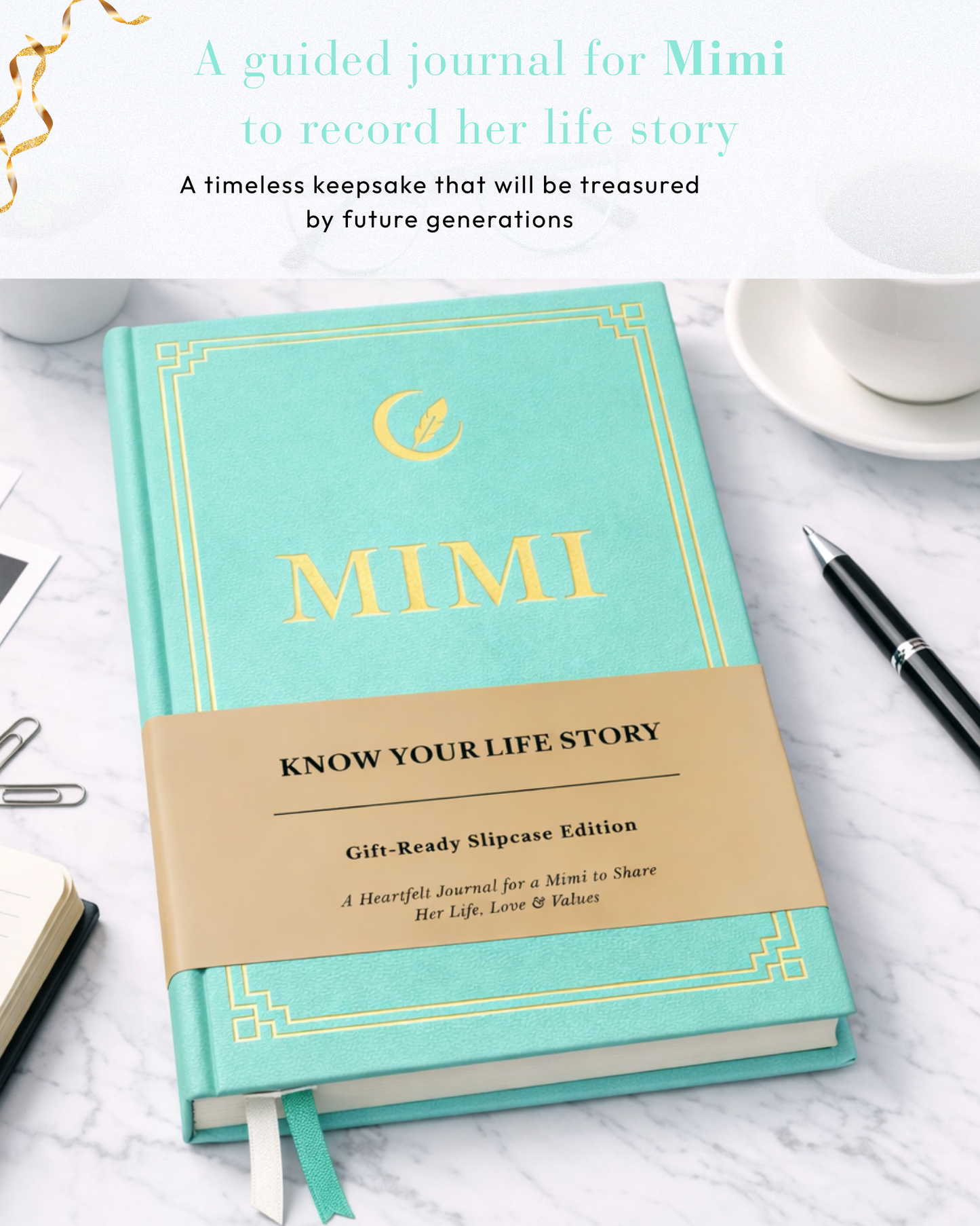 Mimi's Life Story Journal Hardcover with Slipcase