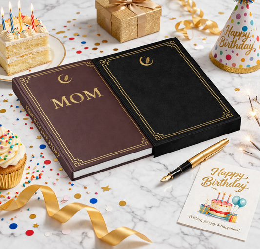 Mom's Life Story Journal Hardcover with Slipcase