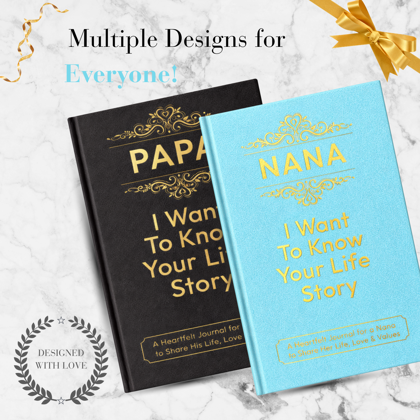 Nana I Want to Know Your Life Story Journal Hardcover, Guided Memory Book for Nana, Mothers Day Birthday Christmas Keepsake Gift