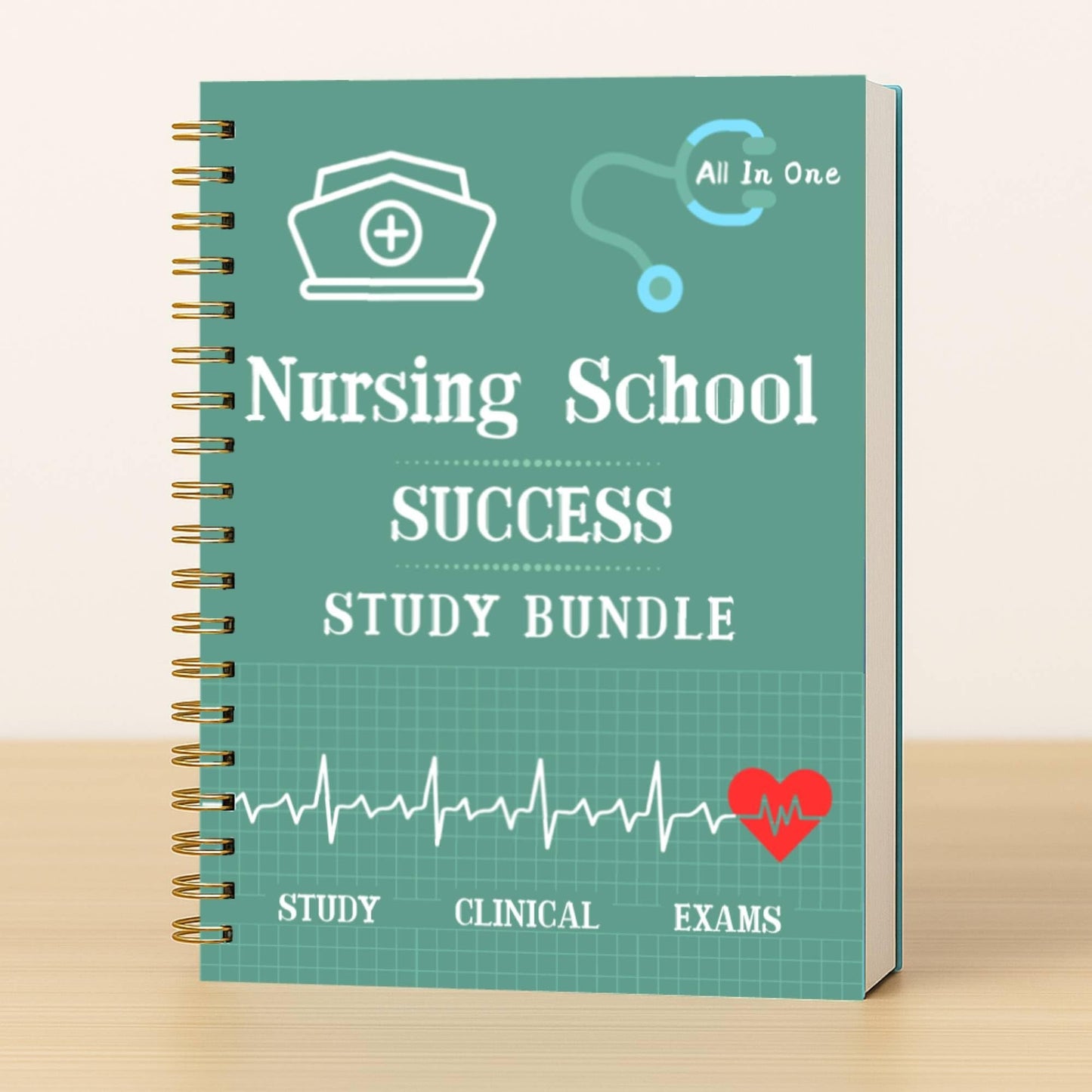 Nursing School Success Study Bundle – Planner, Clinical Notebook & Clipboard
