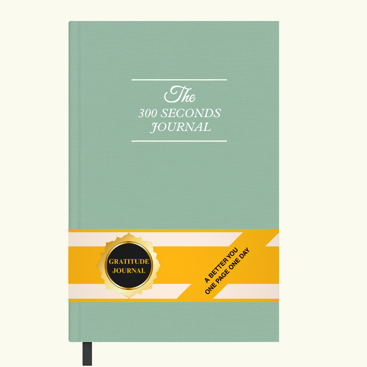 guided 5-minute daily gratitude journal with minimalist design