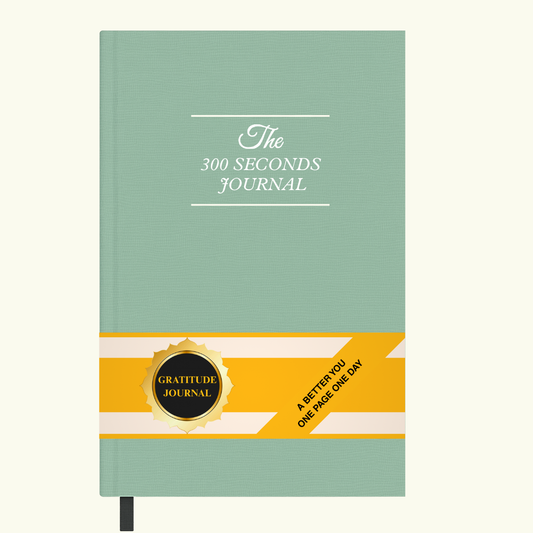 guided 5-minute daily gratitude journal with minimalist design