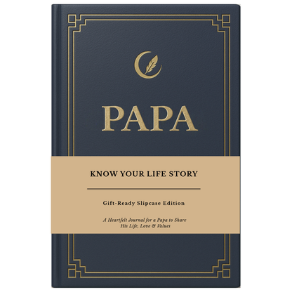 Papa's Life Story Journal Hardcover with Slipcase