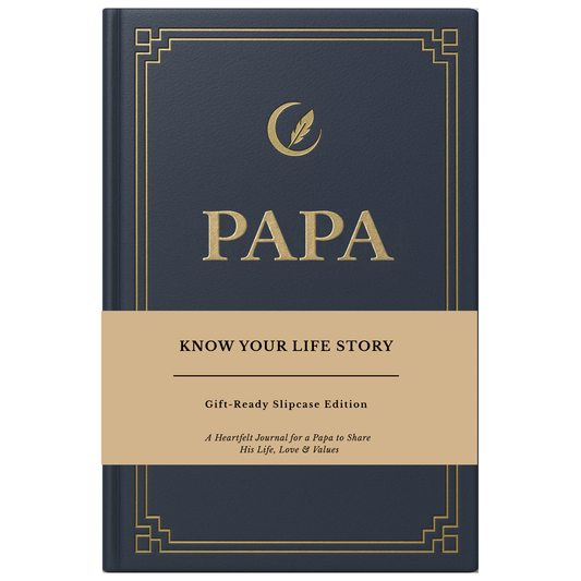Papa's Life Story Journal Hardcover with Slipcase