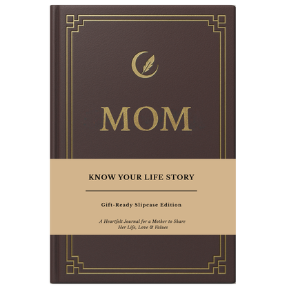 Mom's Life Story Journal Hardcover with Slipcase