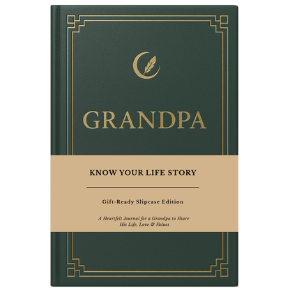 Grandpa's Life Story Journal Hardcover with Slipcase