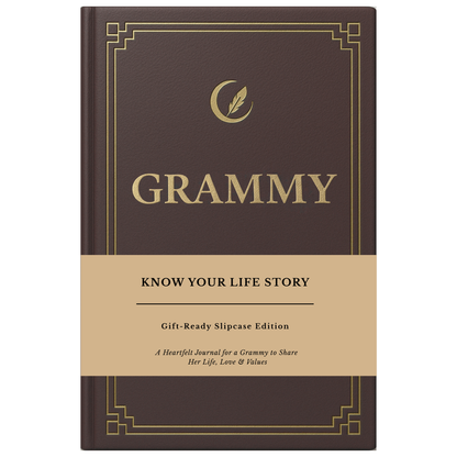 Grammy's Life Story Journal Hardcover with Slipcase