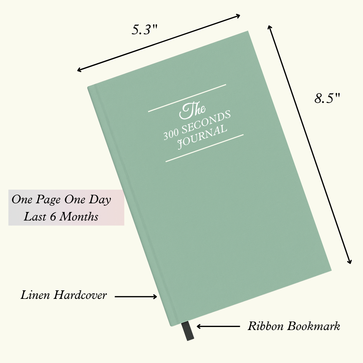 elegant linen gratitude journal gift for self-care lovers