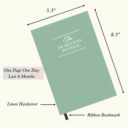 elegant linen gratitude journal gift for self-care lovers