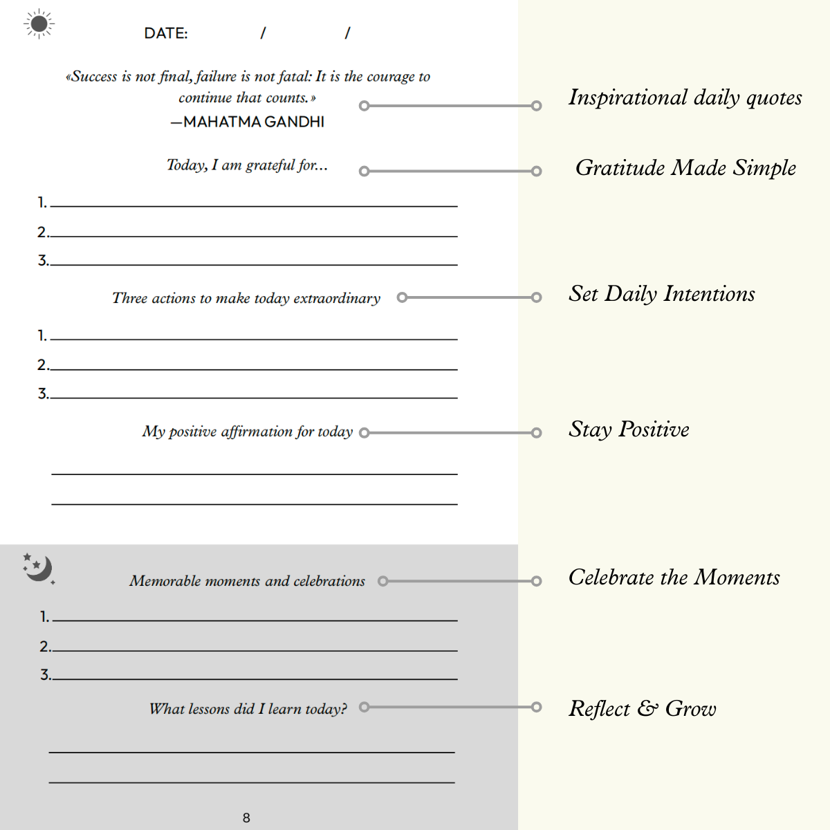 guided journal prompts for practicing gratitude in 5 minutes a day