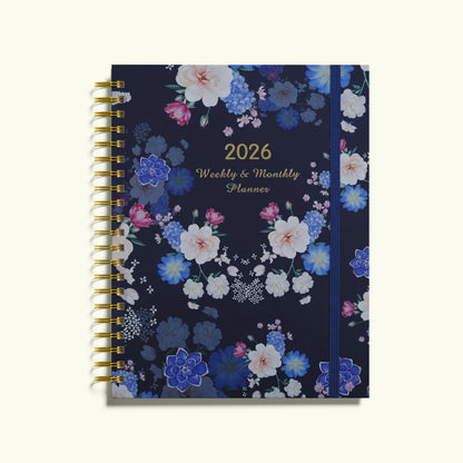 elegant paper-bound 2026 planner for goal setting and time management