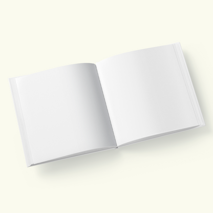 guest book with blank pages for writing personal messages at weddings
