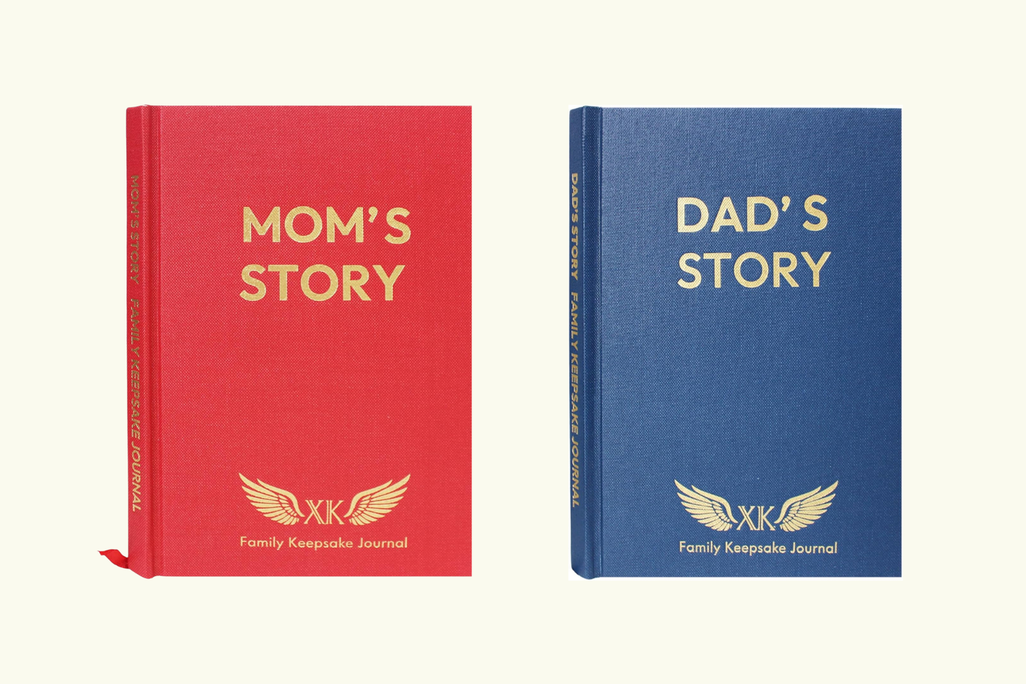 premium linen dad story journal with foil stamping
