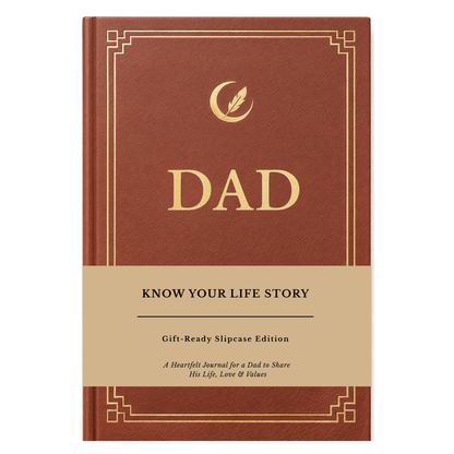 Dad's Life Story Journal Hardcover with Slipcase