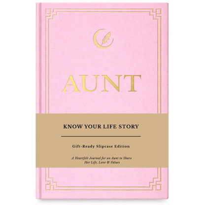Aunt's Life Story Journal Hardcover with Slipcase