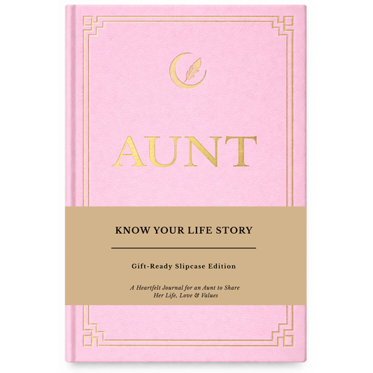 Aunt's Life Story Journal Hardcover with Slipcase