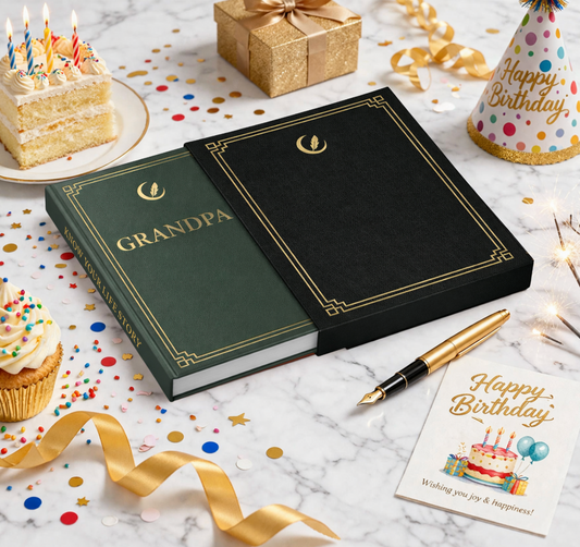 Grandpa's Life Story Journal Hardcover with Slipcase