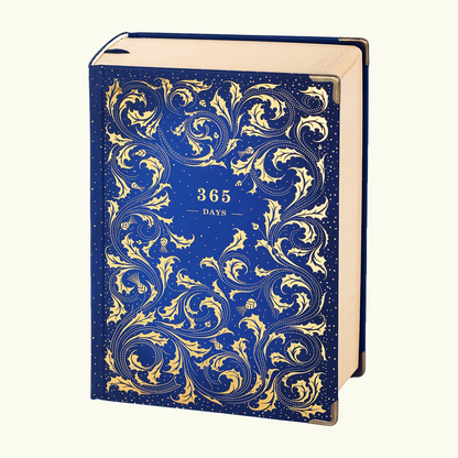 vintage floral 365 days notebook with premium hardcover