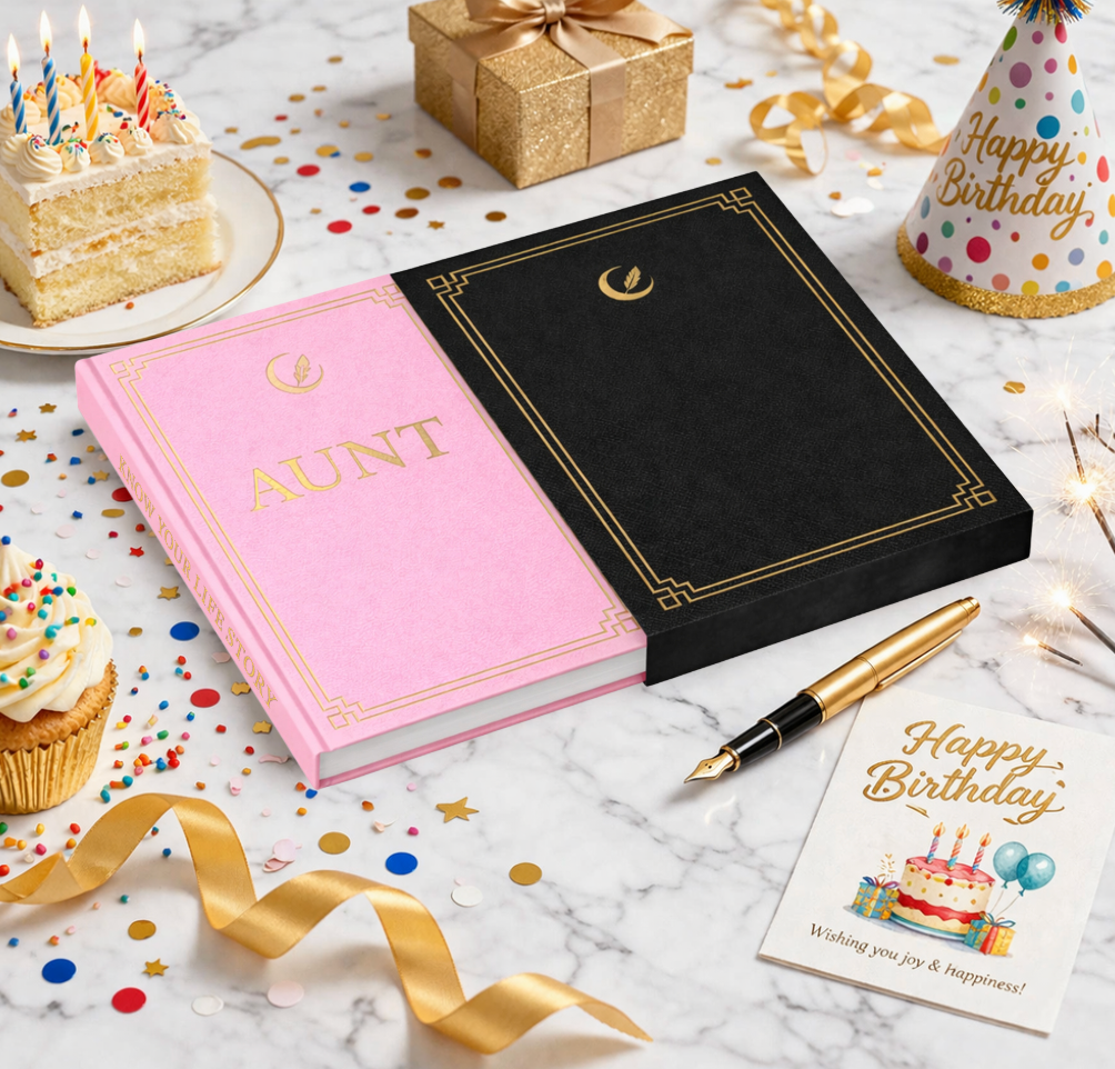 Aunt's Life Story Journal Hardcover with Slipcase