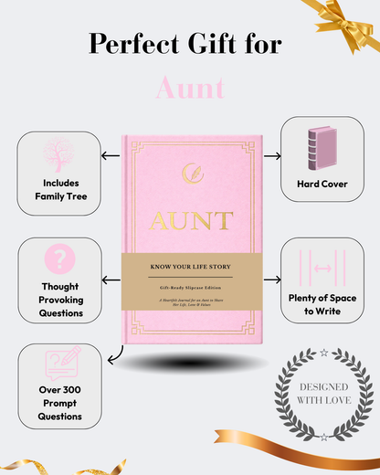 Aunt's Life Story Journal Hardcover with Slipcase