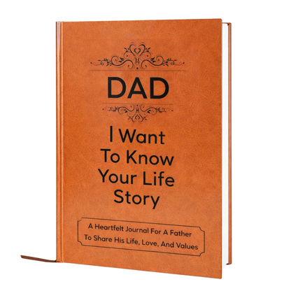 Dad I Want to Know Your Life Story Journal Hardcover, Guided Memory Book for Dad, Fathers Day Birthday Christmas Keepsake Gift