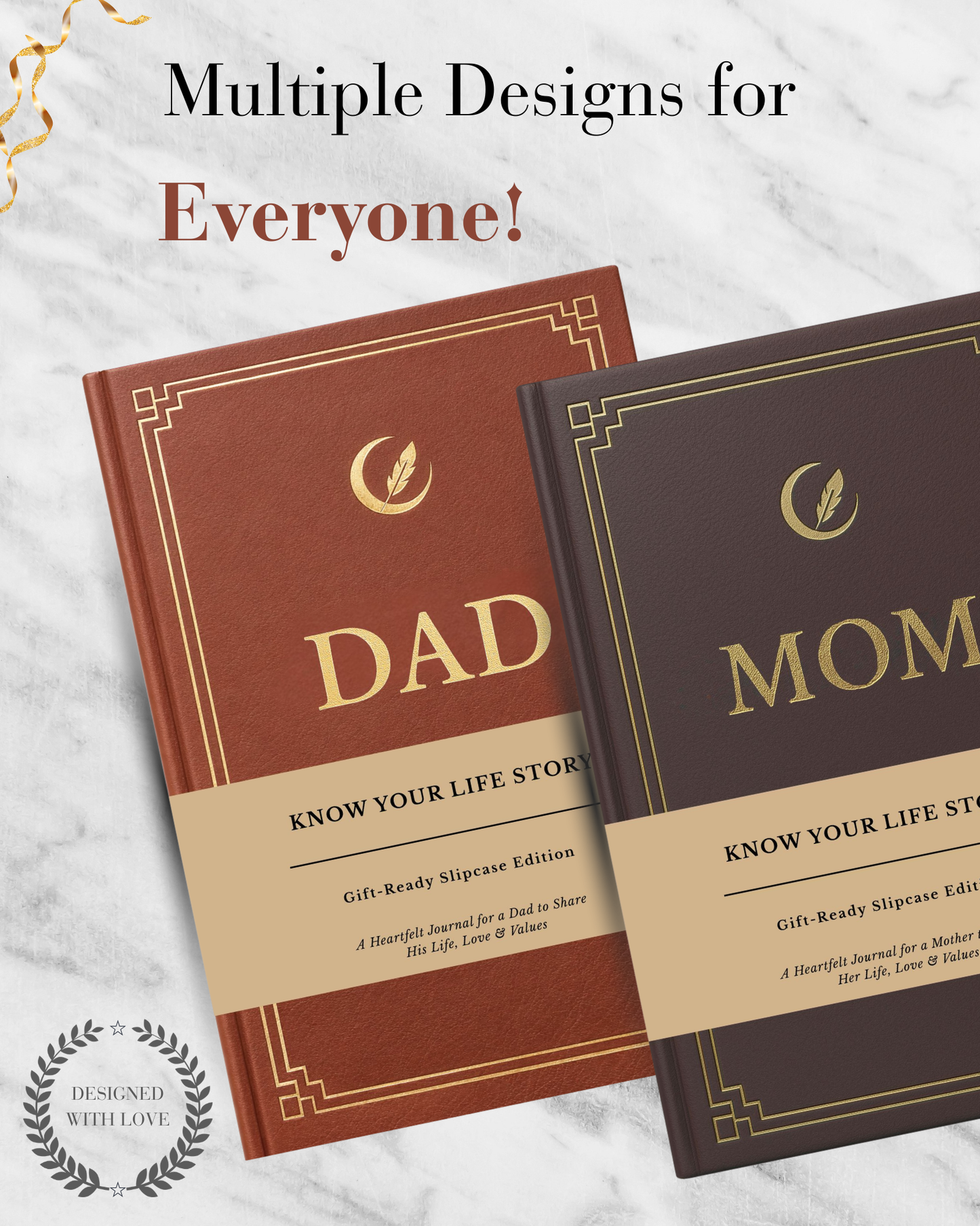 Dad's Life Story Journal Hardcover with Slipcase
