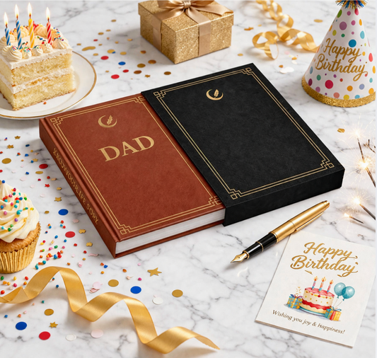 Dad's Life Story Journal Hardcover with Slipcase