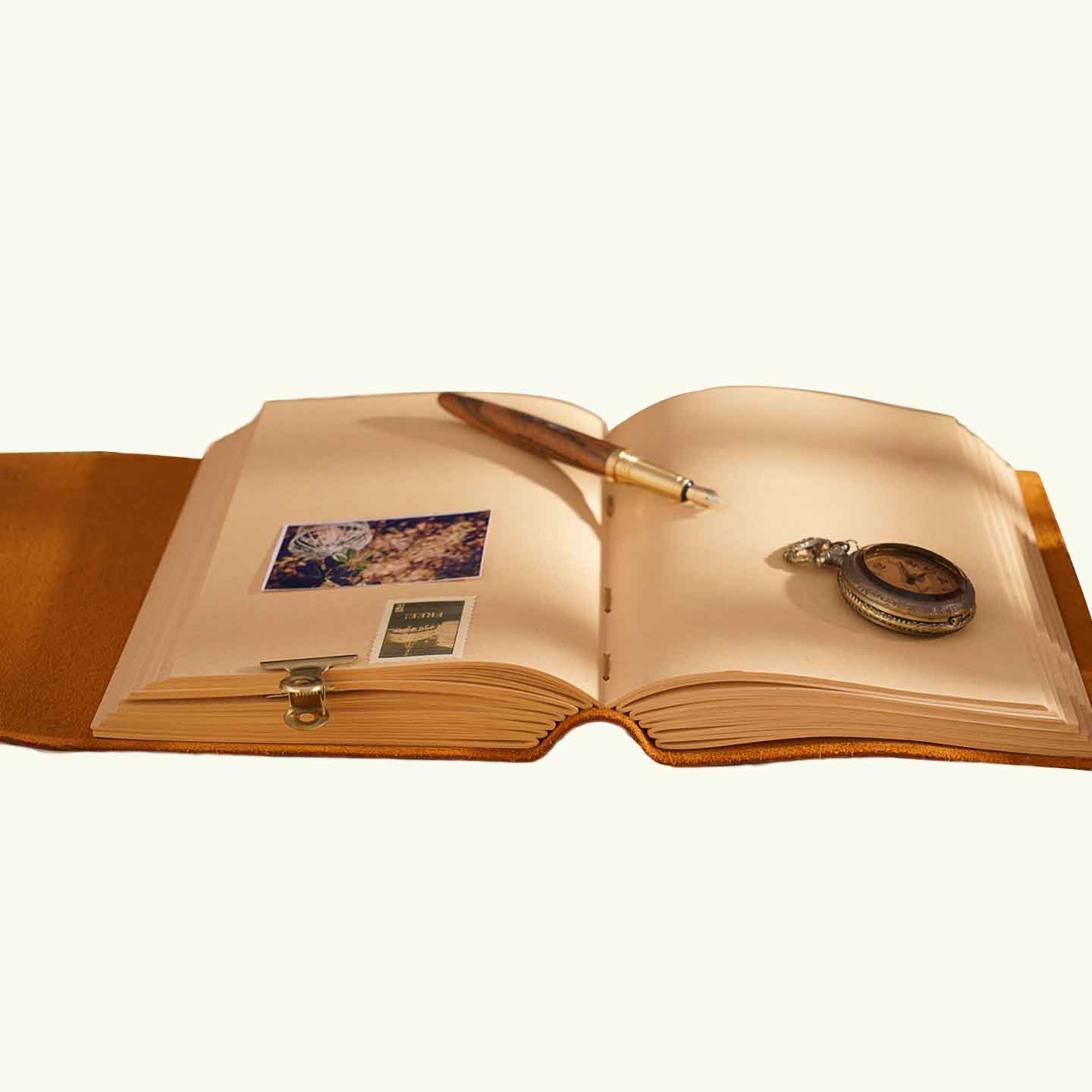 Genuine Crazy Horse Leather Journal – Handmade Vintage Notebook for Writing, Travel, and Gifts