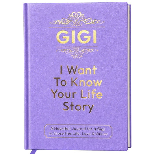 Gigi I Want to Know Your Life Story Journal Hardcover, Guided Memory Book for Gigi, Mothers Day Birthday Christmas Keepsake Gift
