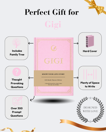 Gigi's Life Story Journal Hardcover with Slipcase