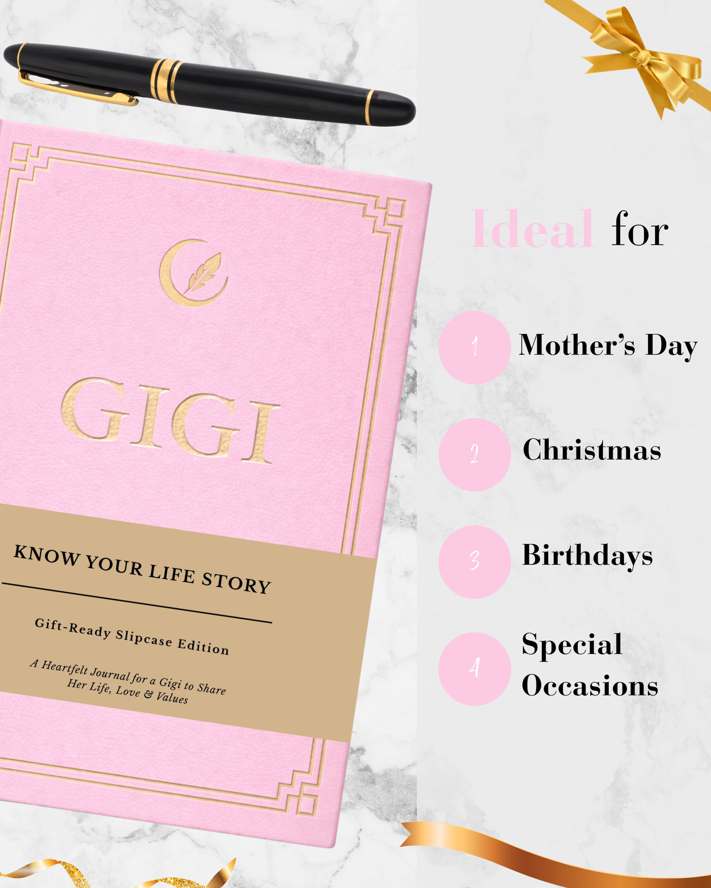 Gigi's Life Story Journal Hardcover with Slipcase