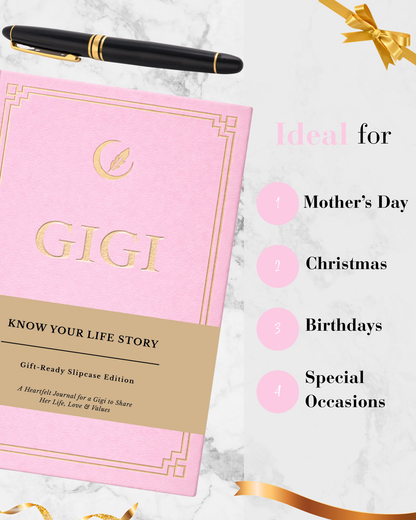 Gigi's Life Story Journal Hardcover with Slipcase