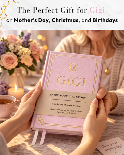 Gigi's Life Story Journal Hardcover with Slipcase