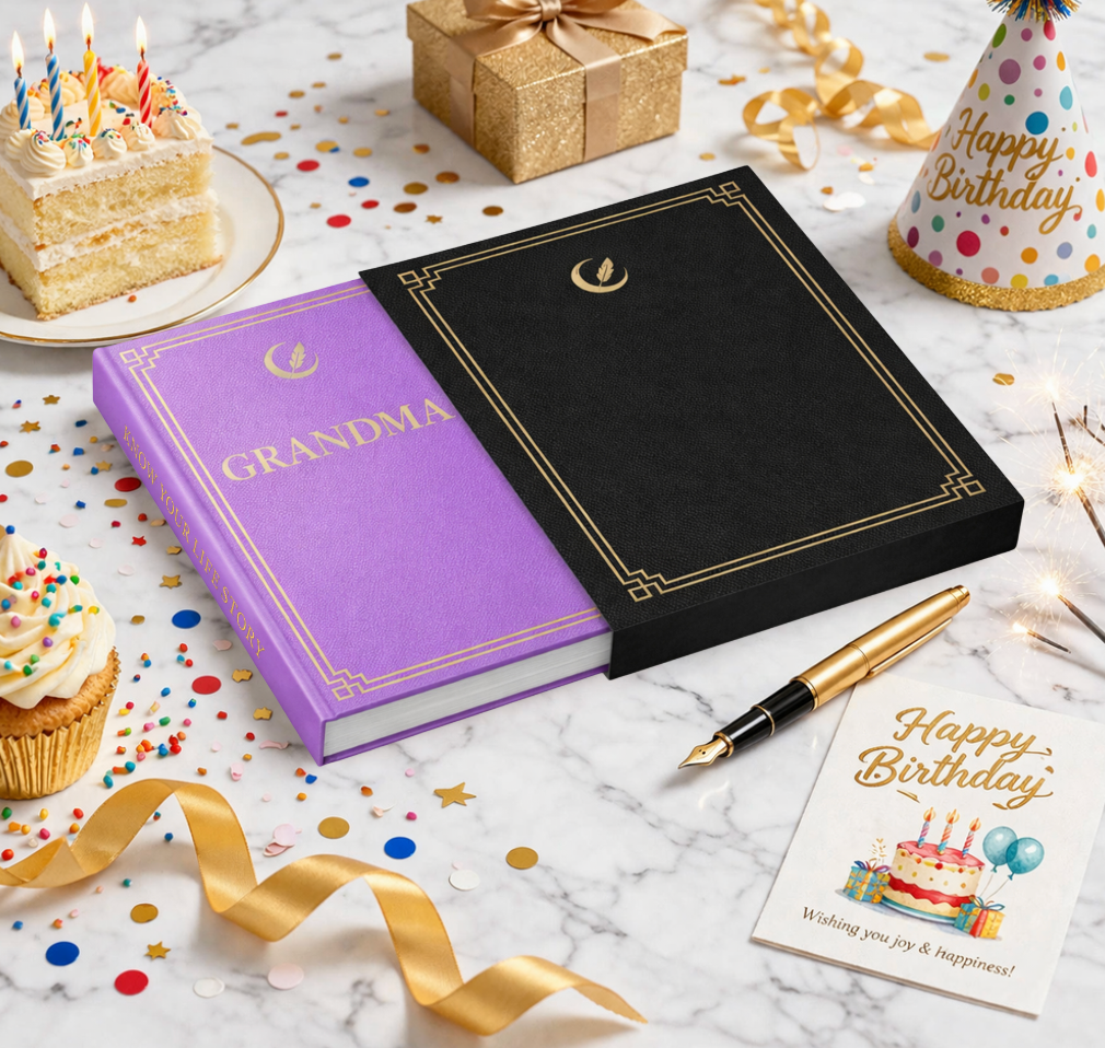 Grandma's Life Story Journal Hardcover with Slipcase