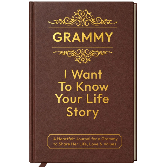 Grammy I Want to Know Your Life Story Journal Hardcover, Guided Memory Book for Grammy, Mothers Day Birthday Christmas Keepsake Gift