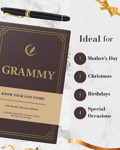 Grammy's Life Story Journal Hardcover with Slipcase