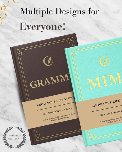 Grammy's Life Story Journal Hardcover with Slipcase