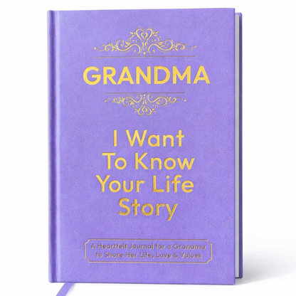 Grandma I Want to Know Your Life Story Journal Hardcover, Guided Memory Book for Grandma, Mothers Day Birthday Christmas Keepsake Gift