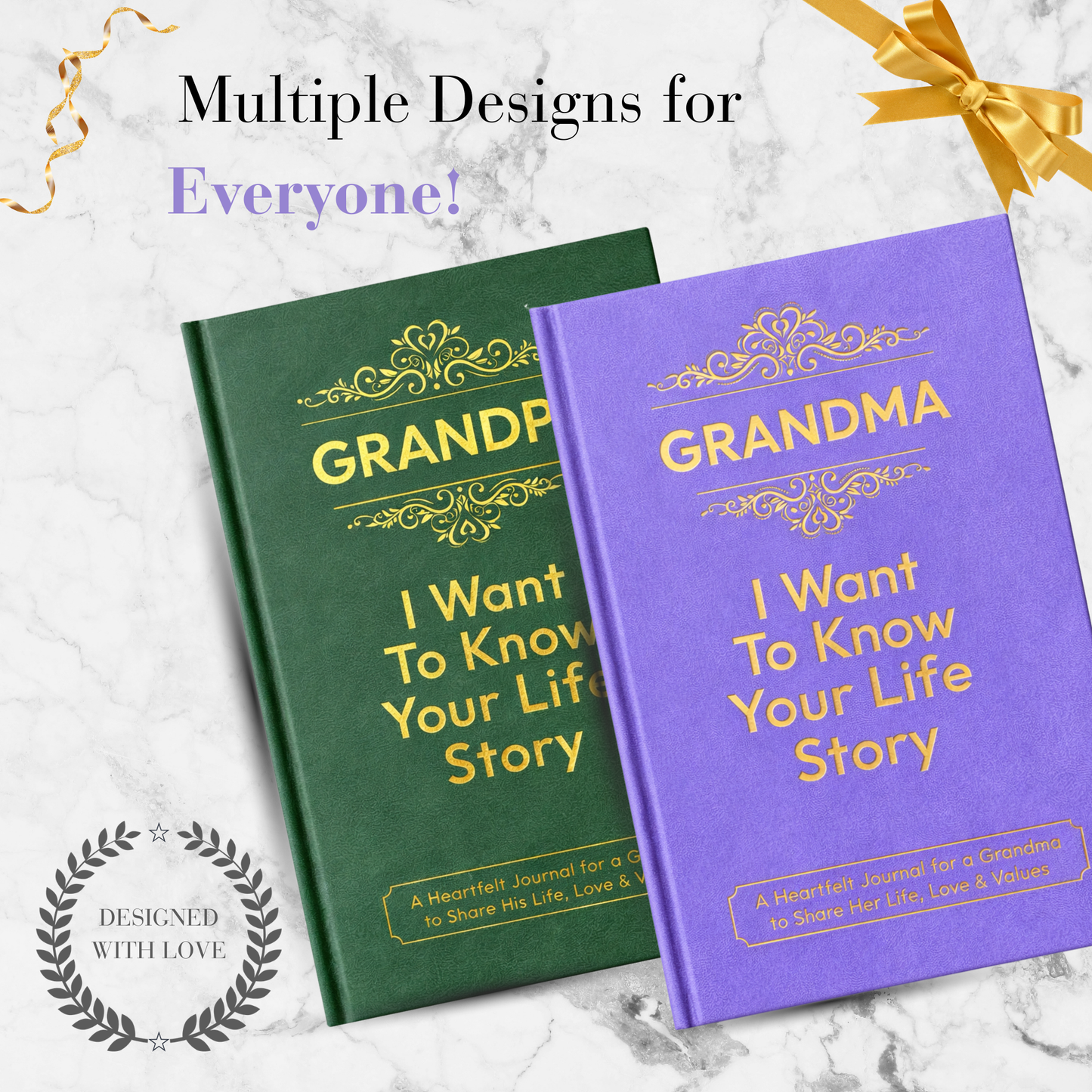 Grandma I Want to Know Your Life Story Journal Hardcover, Guided Memory Book for Grandma, Mothers Day Birthday Christmas Keepsake Gift