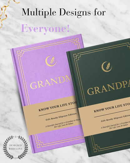 Grandma's Life Story Journal Hardcover with Slipcase
