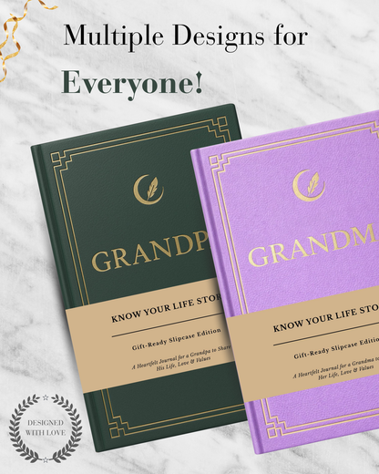 Grandpa's Life Story Journal Hardcover with Slipcase