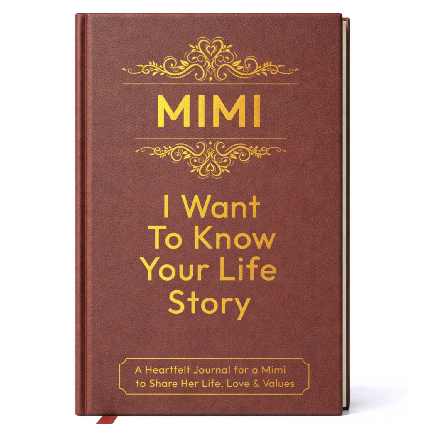 Mimi I Want to Know Your Life Story Journal Hardcover, Guided Memory Book for Mimi, Mothers Day Birthday Christmas Keepsake Gift