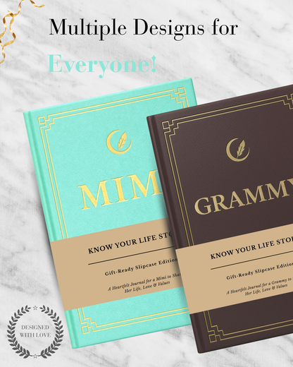 Mimi's Life Story Journal Hardcover with Slipcase