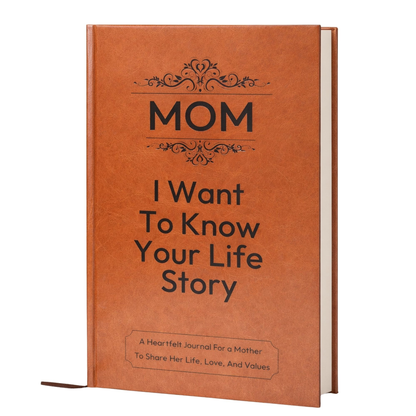Mom I Want to Know Your Life Story Journal Hardcover, Guided Memory Book for Mom, Mothers Day Birthday Christmas Keepsake Gift