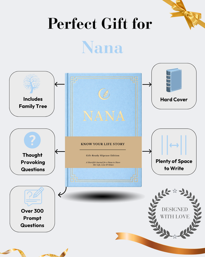 Nana's Life Story Journal Hardcover with Slipcase